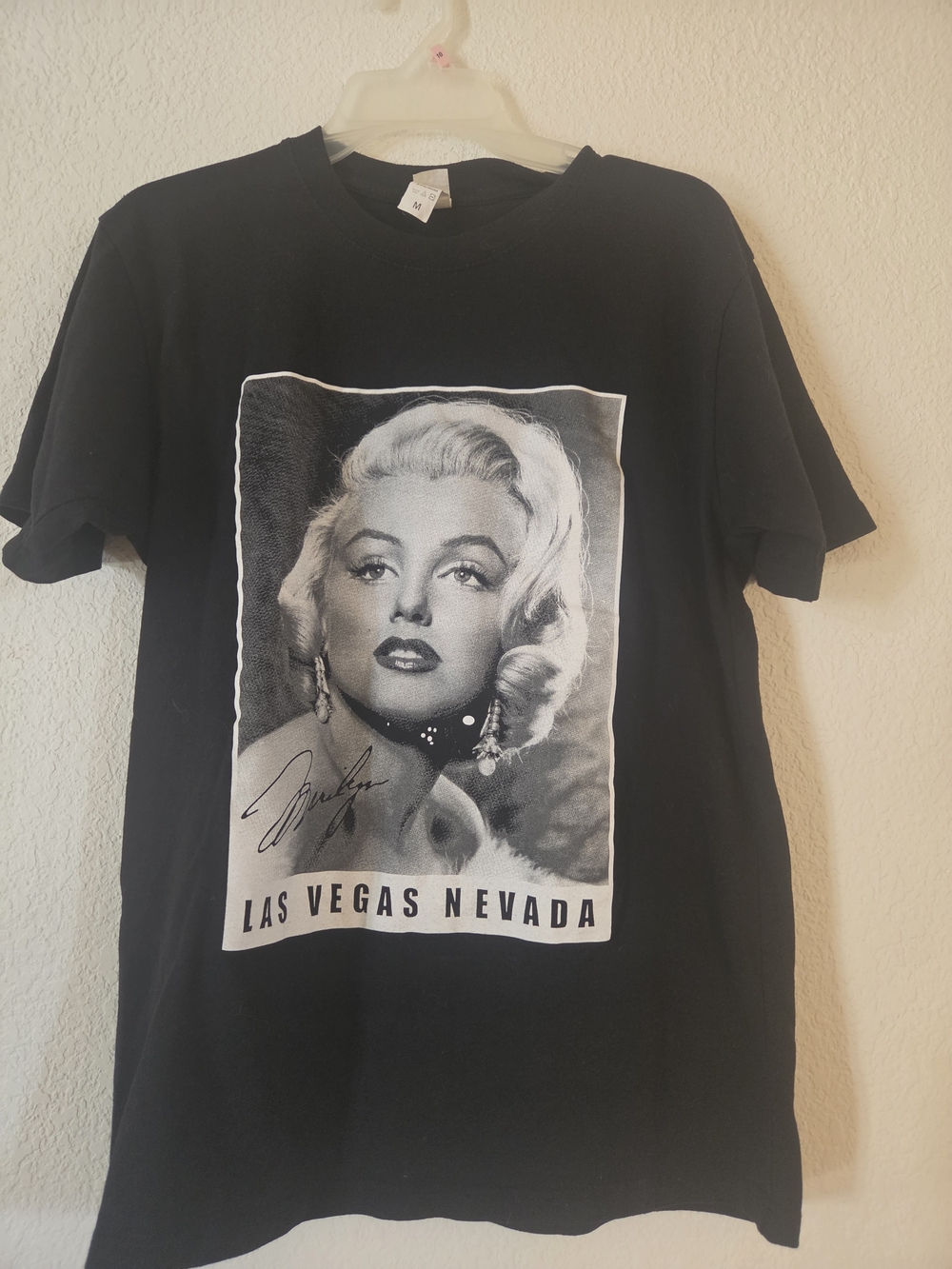 Black Marilyn Monroe Las Vegas Graphic Tee